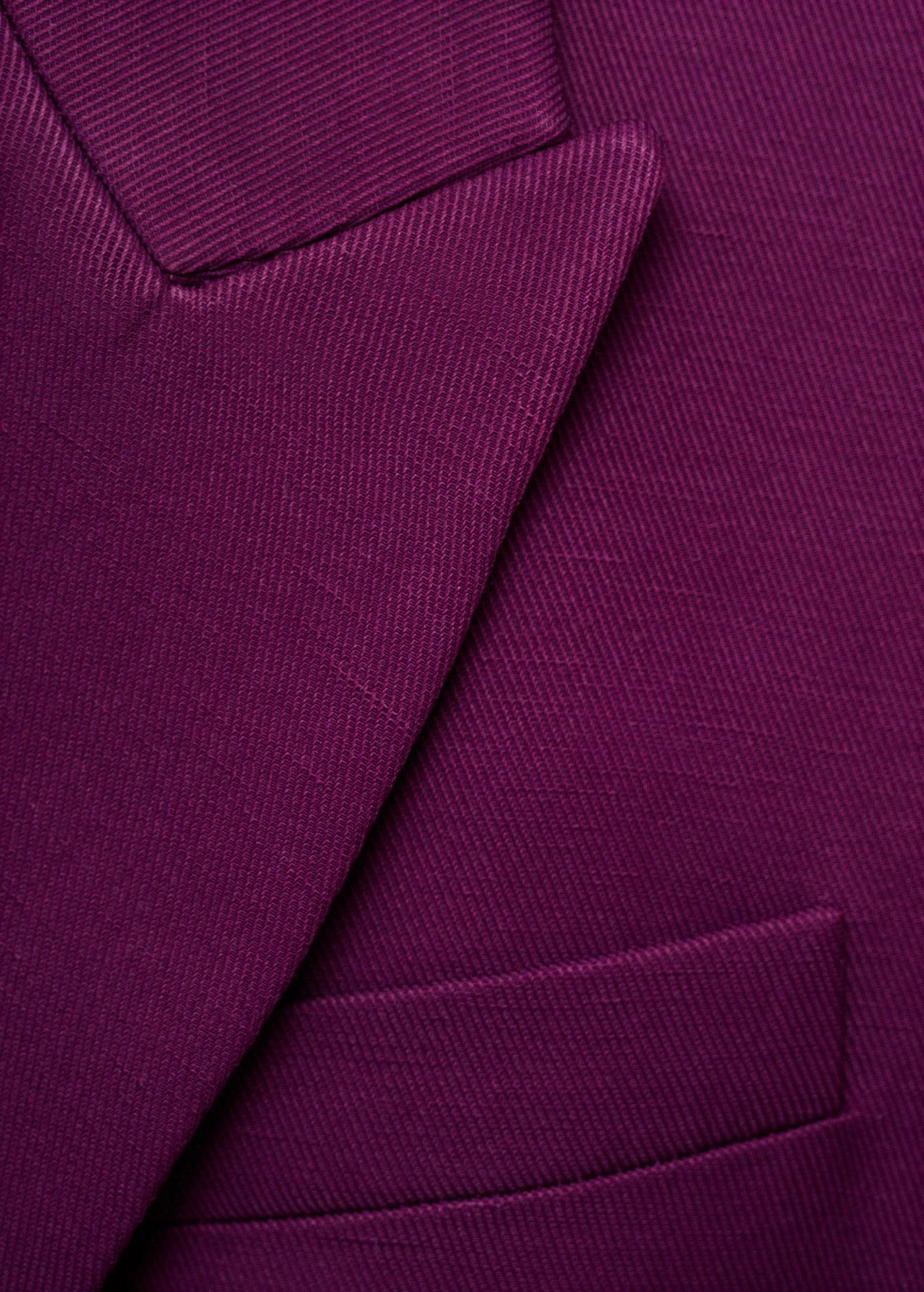 Blazer Costume Croisé Lin Mélangé