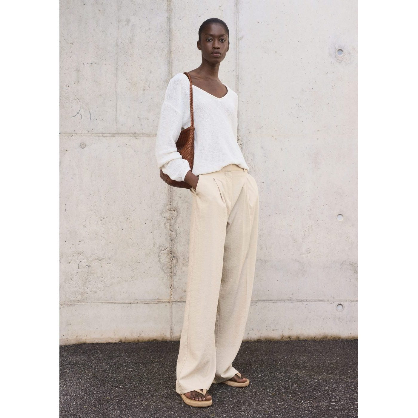 Pantalon Wideleg Pinces