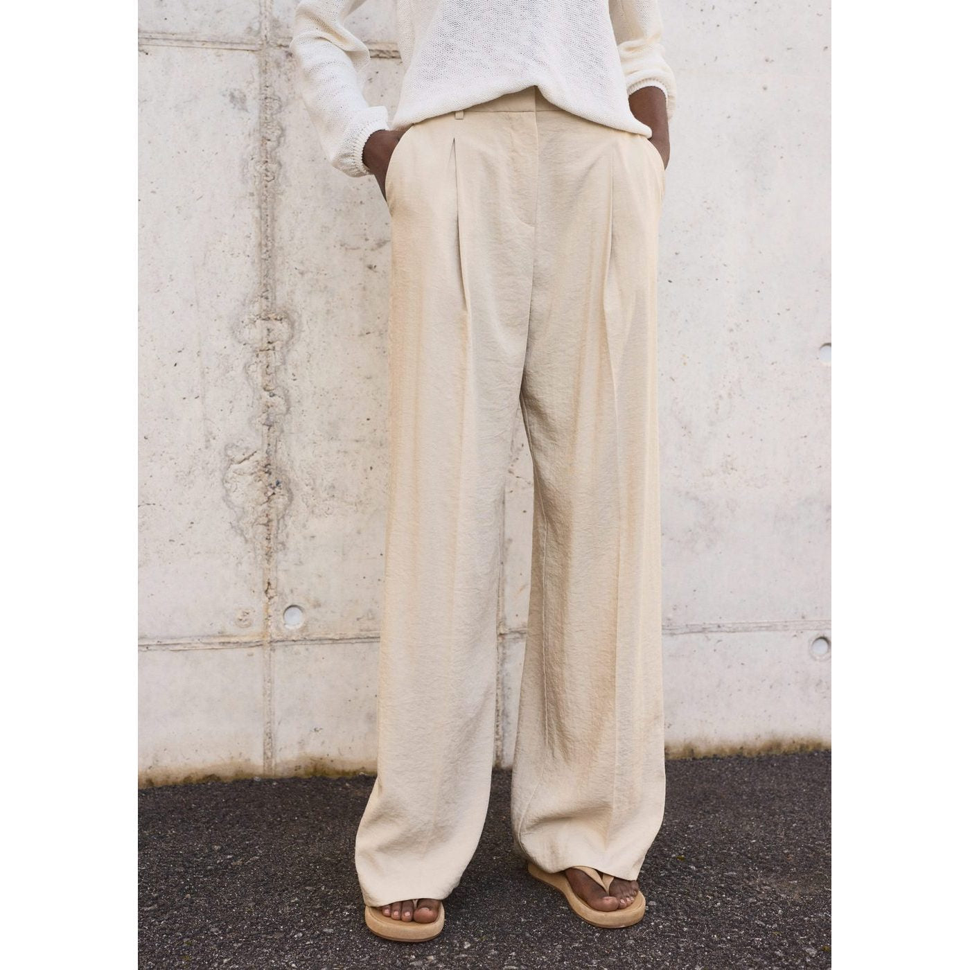 Pantalon Wideleg Pinces