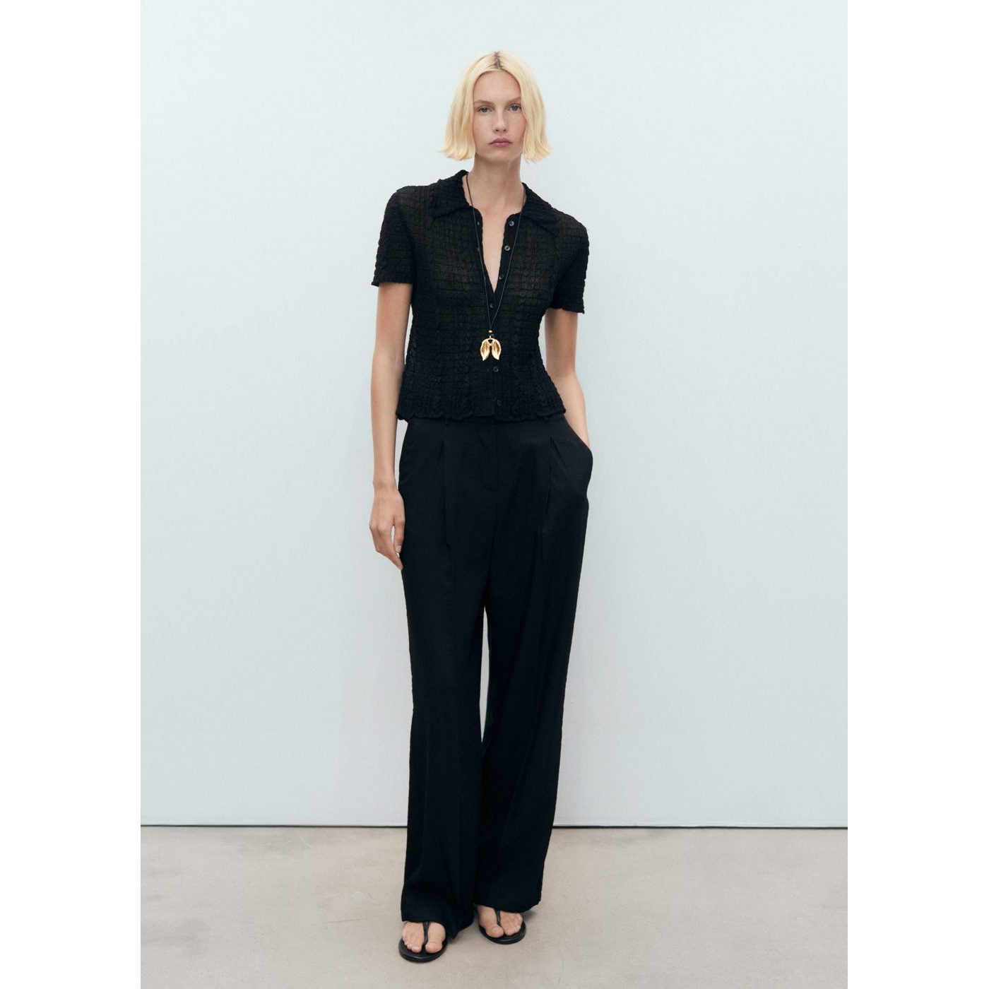 Pantalon Wideleg Pinces