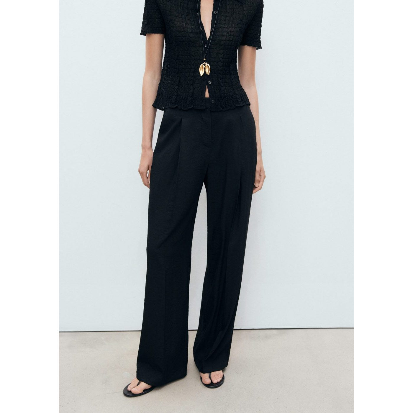 Pantalon Wideleg Pinces