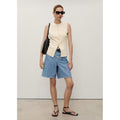 Bermuda En Jean Droit Taille Haute