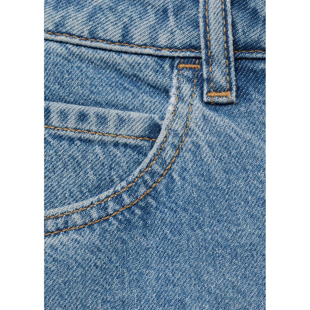 Bermuda En Jean Droit Taille Haute
