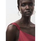 Robe Satinée Asymétrique