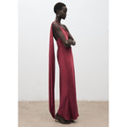 Robe Satinée Asymétrique