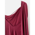 Robe Satinée Asymétrique