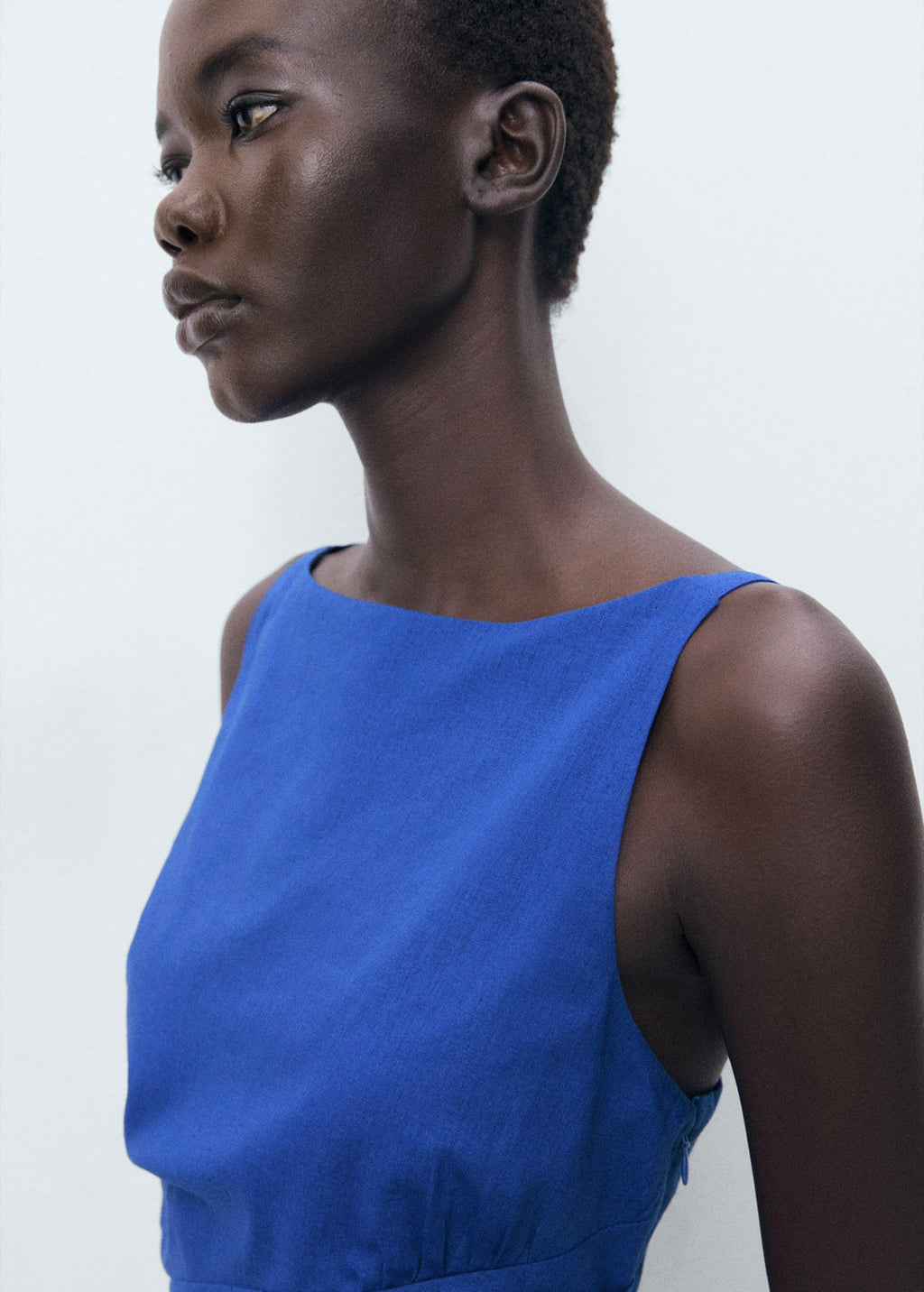 Robe En Lin Drapé