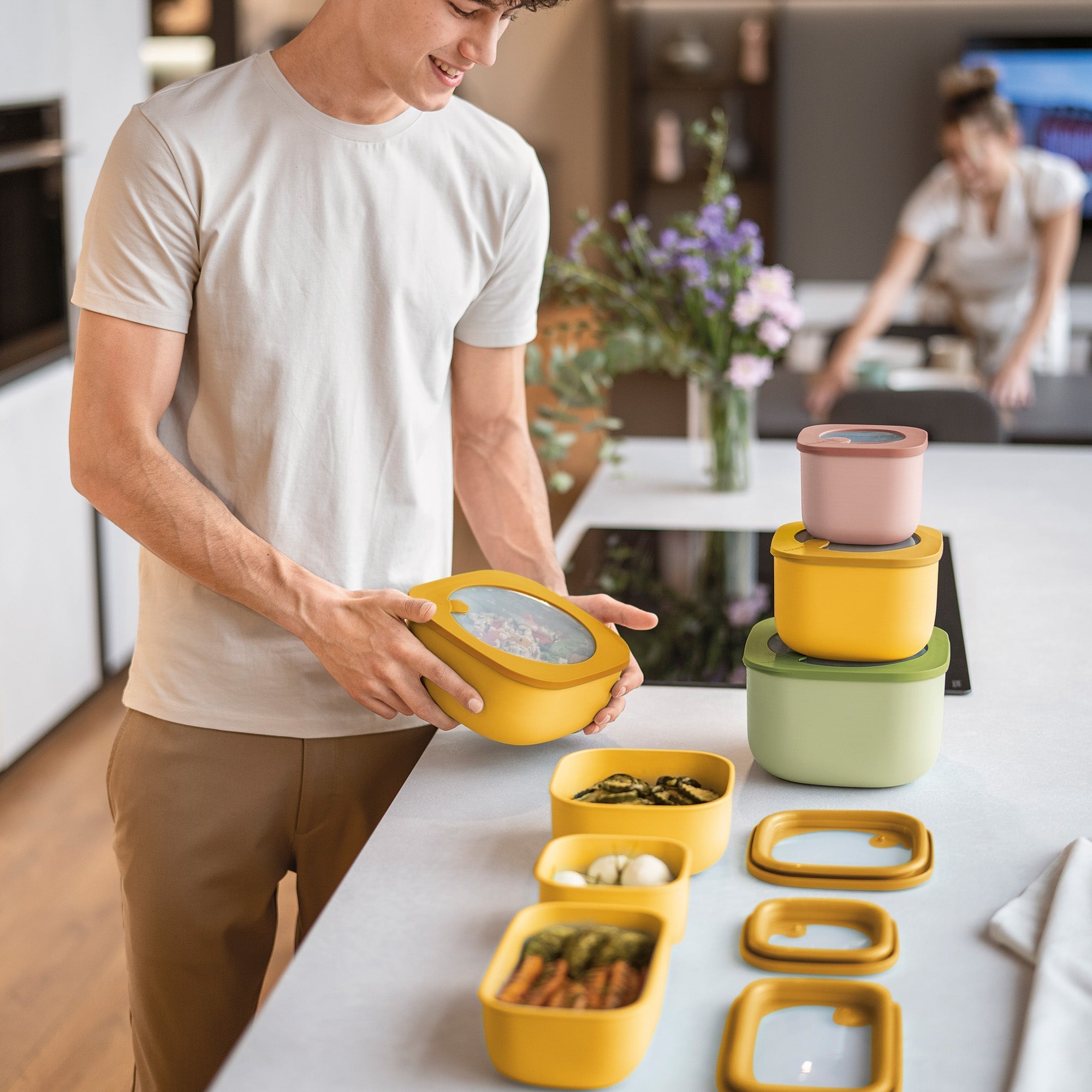 Set De 3 Grands Récipients 'Eco Store&More' "Food Storage"