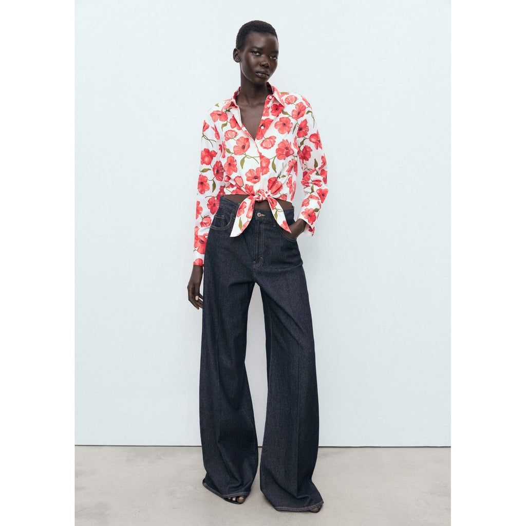 Chemise Popeline Imprimé À Fleurs