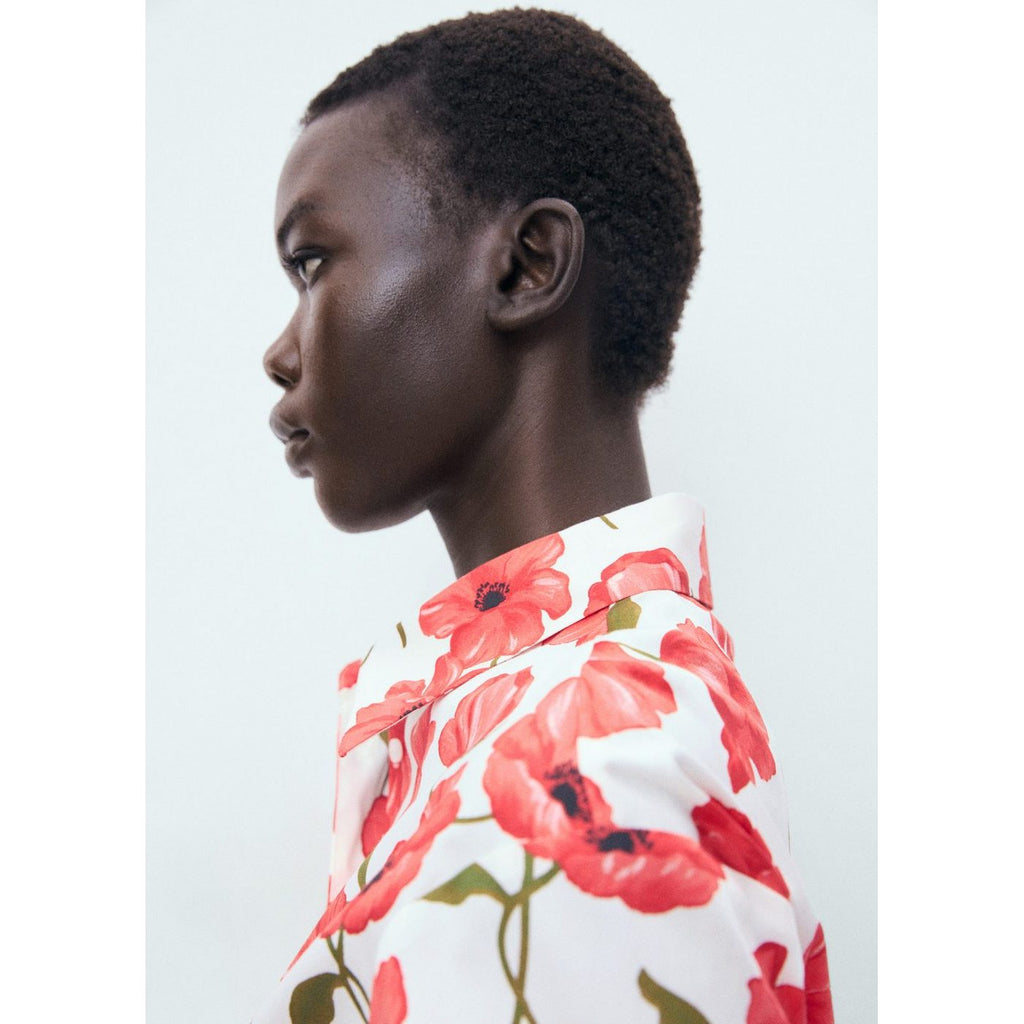 Chemise Popeline Imprimé À Fleurs