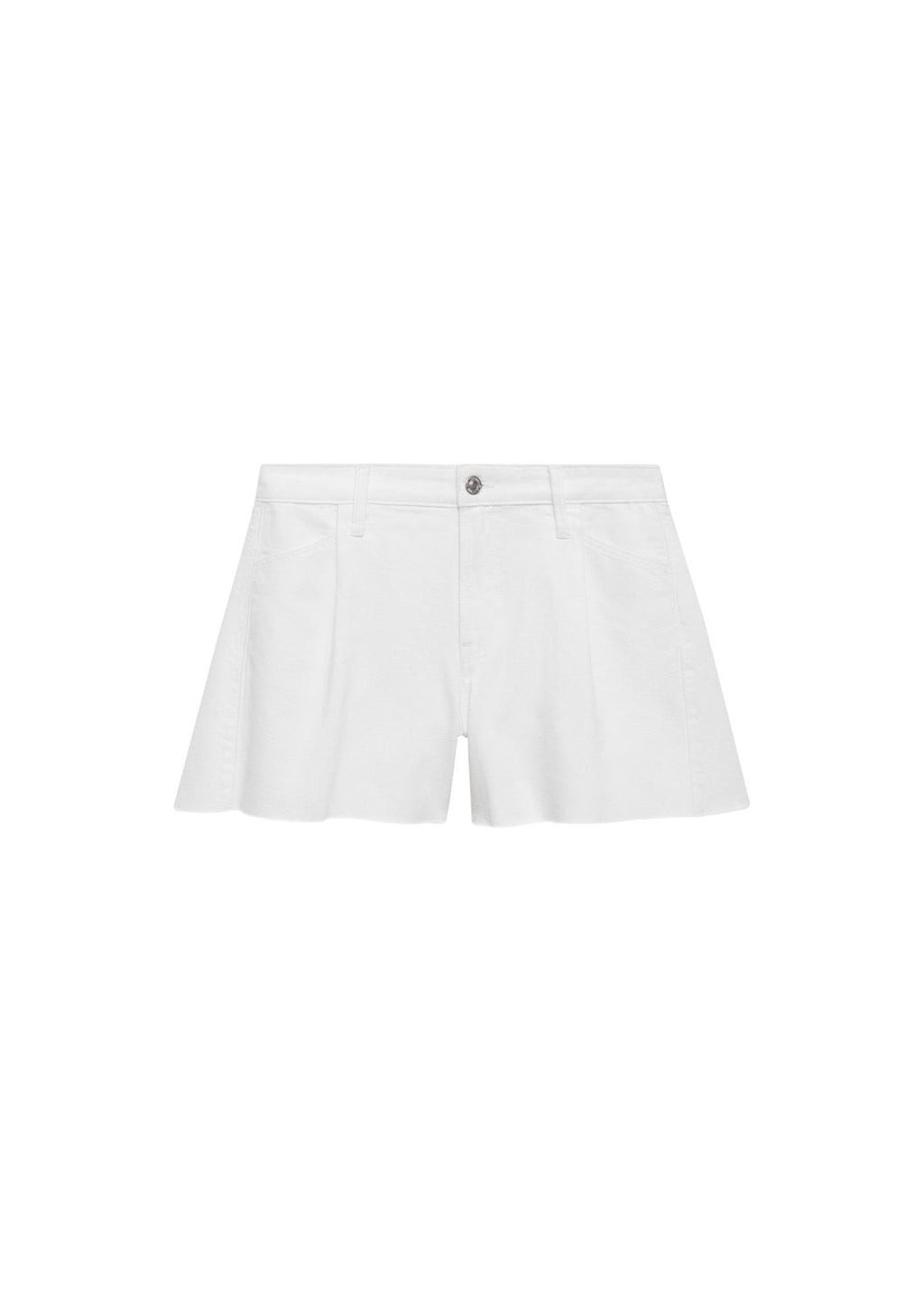 Short En Jean Bas Effiloché Pinces
