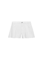 Short En Jean Bas Effiloché Pinces