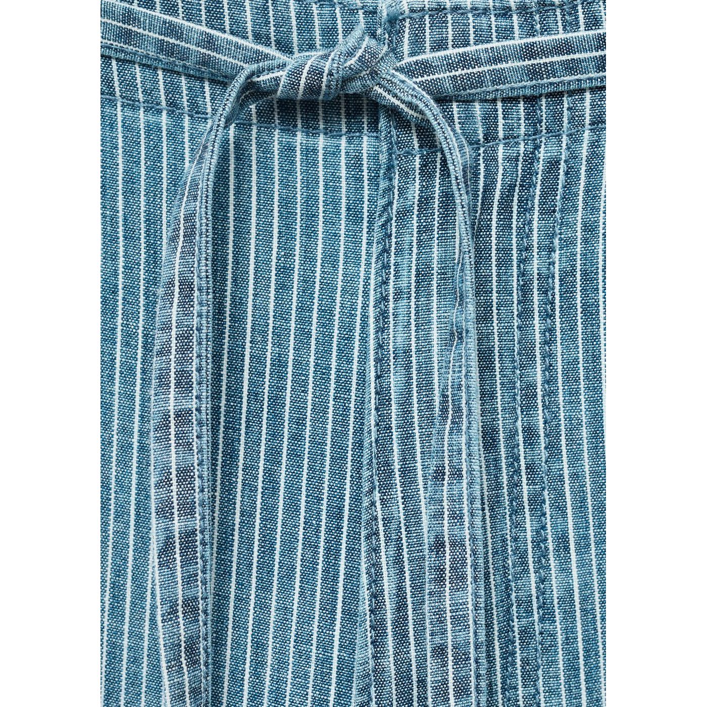 Pantalón Denim Wide Leg Cinturón