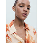 Chemise Palmier Manches Trois Quarts
