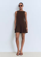 Robe Plissée Et Évasée