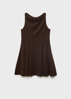Robe Plissée Et Évasée