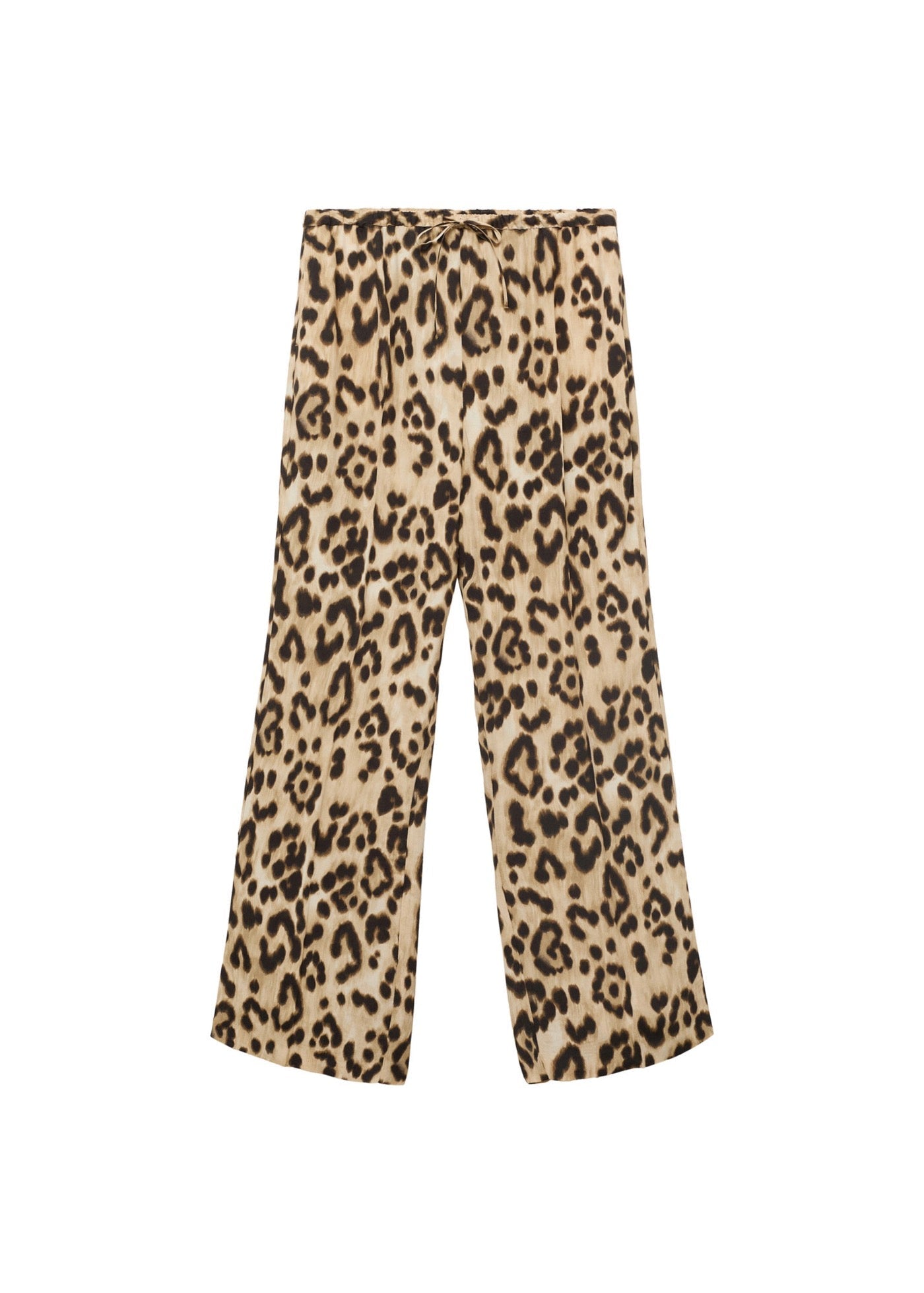 Pantalon Droit Léopard