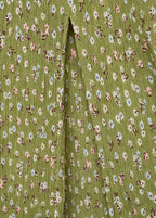 Robe Imprimée Fente Latérale