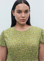 Robe Imprimée Fente Latérale