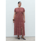 Robe Imprimée Fente Latérale