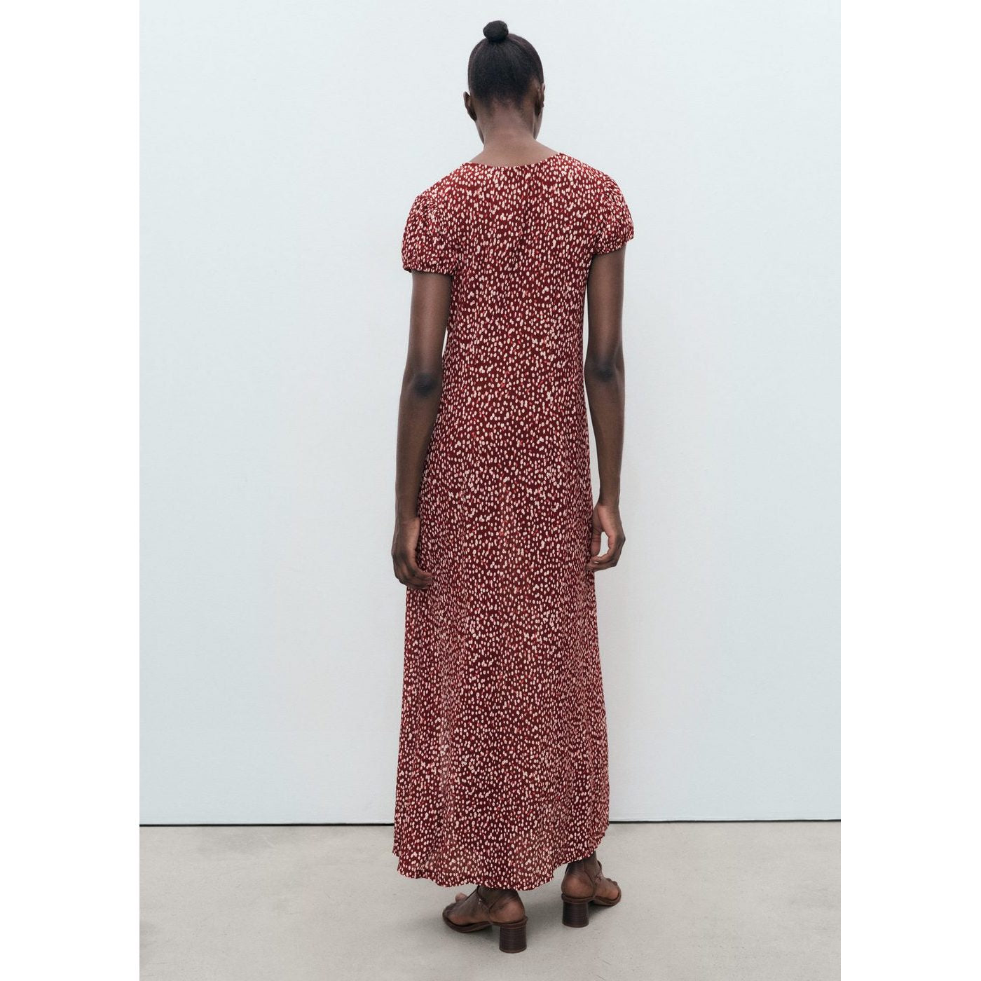 Robe Imprimée Fente Latérale
