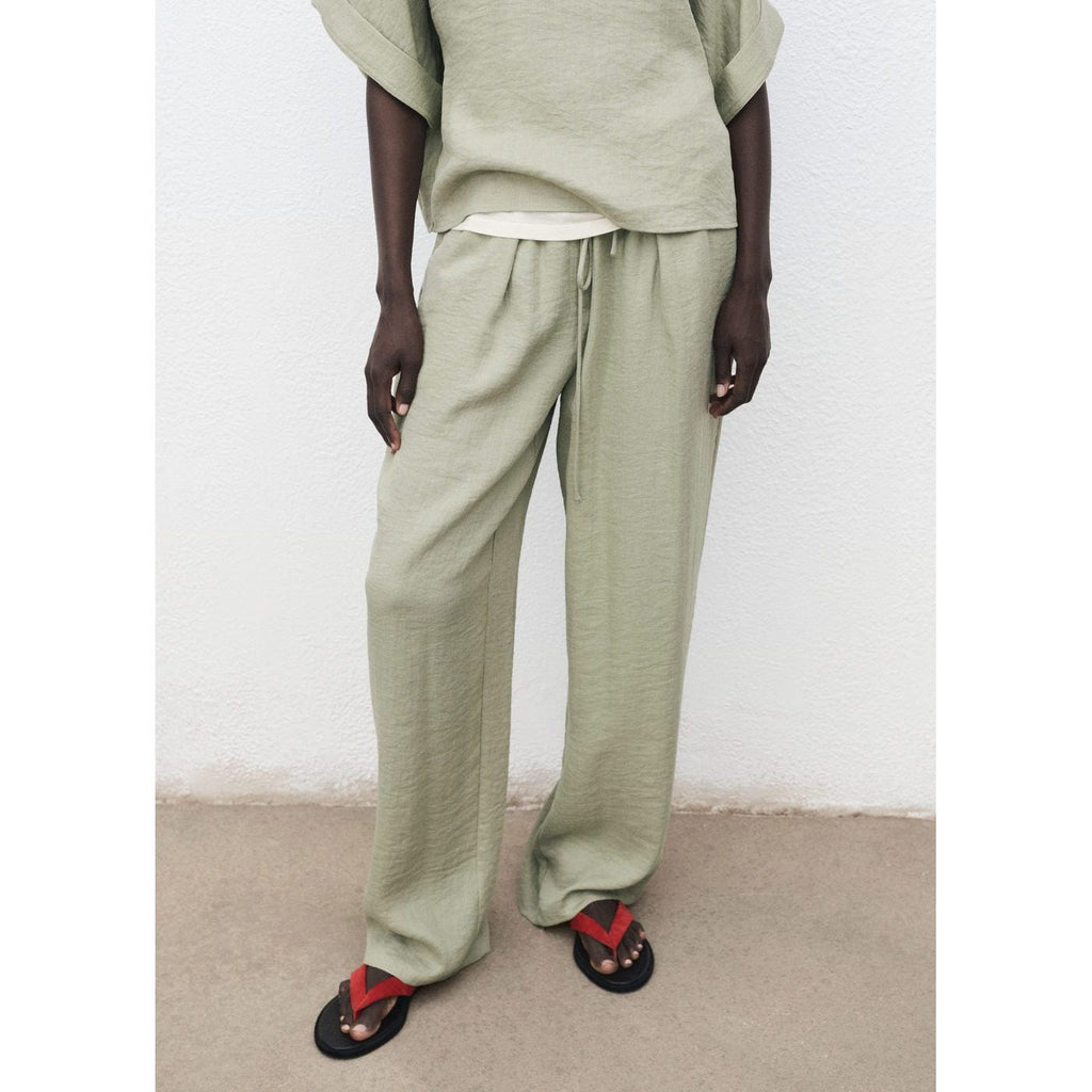 Pantalon Droit Texturé