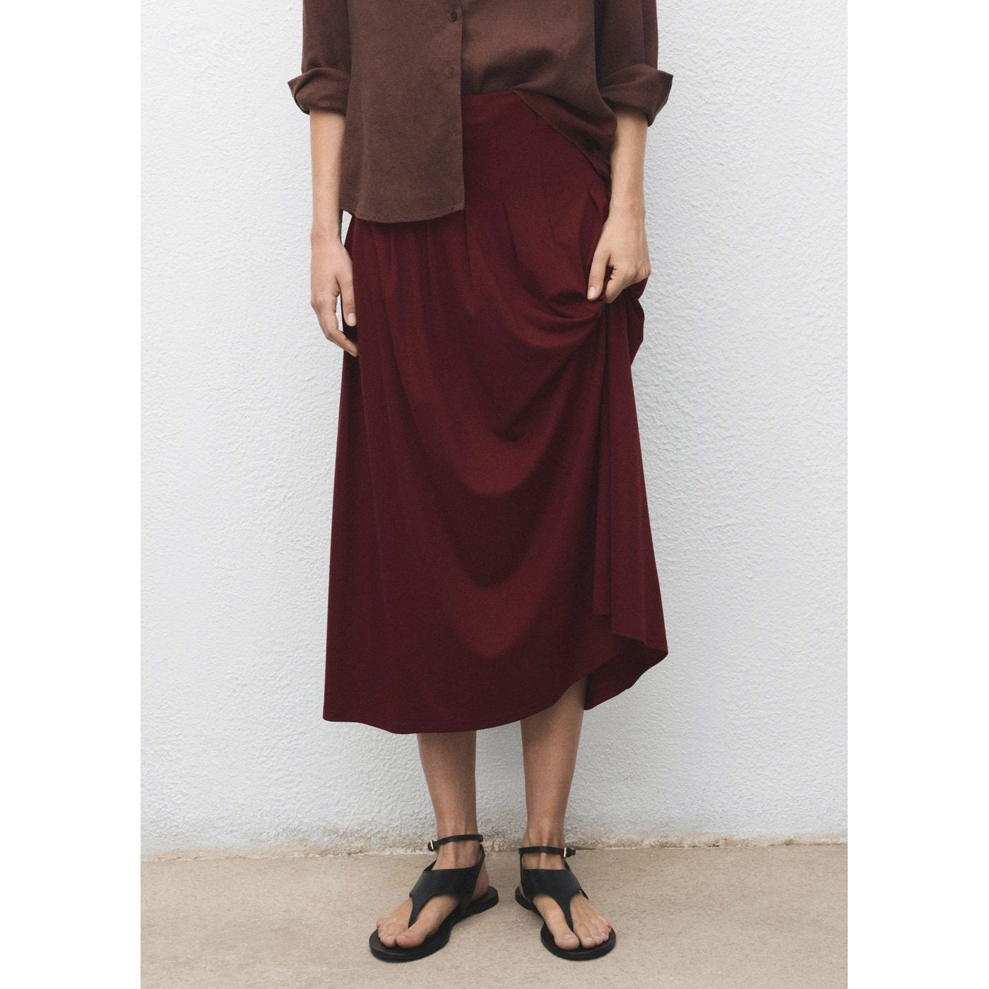 Jupe Midi Plissée