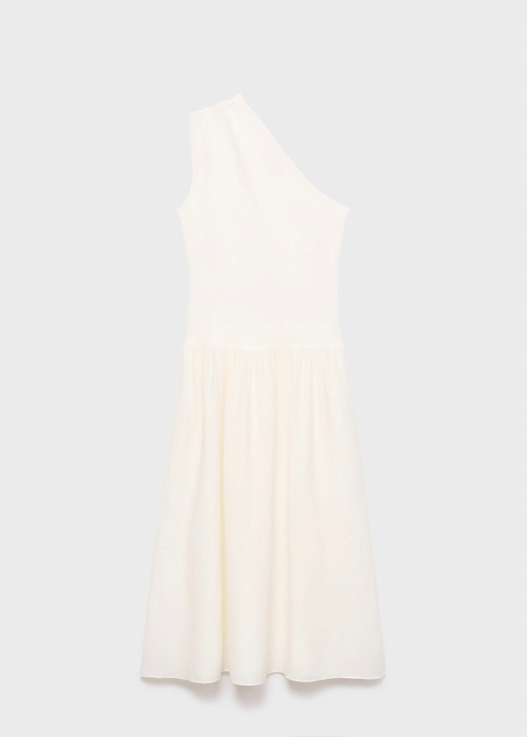 Robe Tissu Combiné Asymétrique