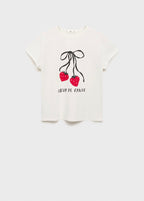 T-Shirt En Coton Imprimé