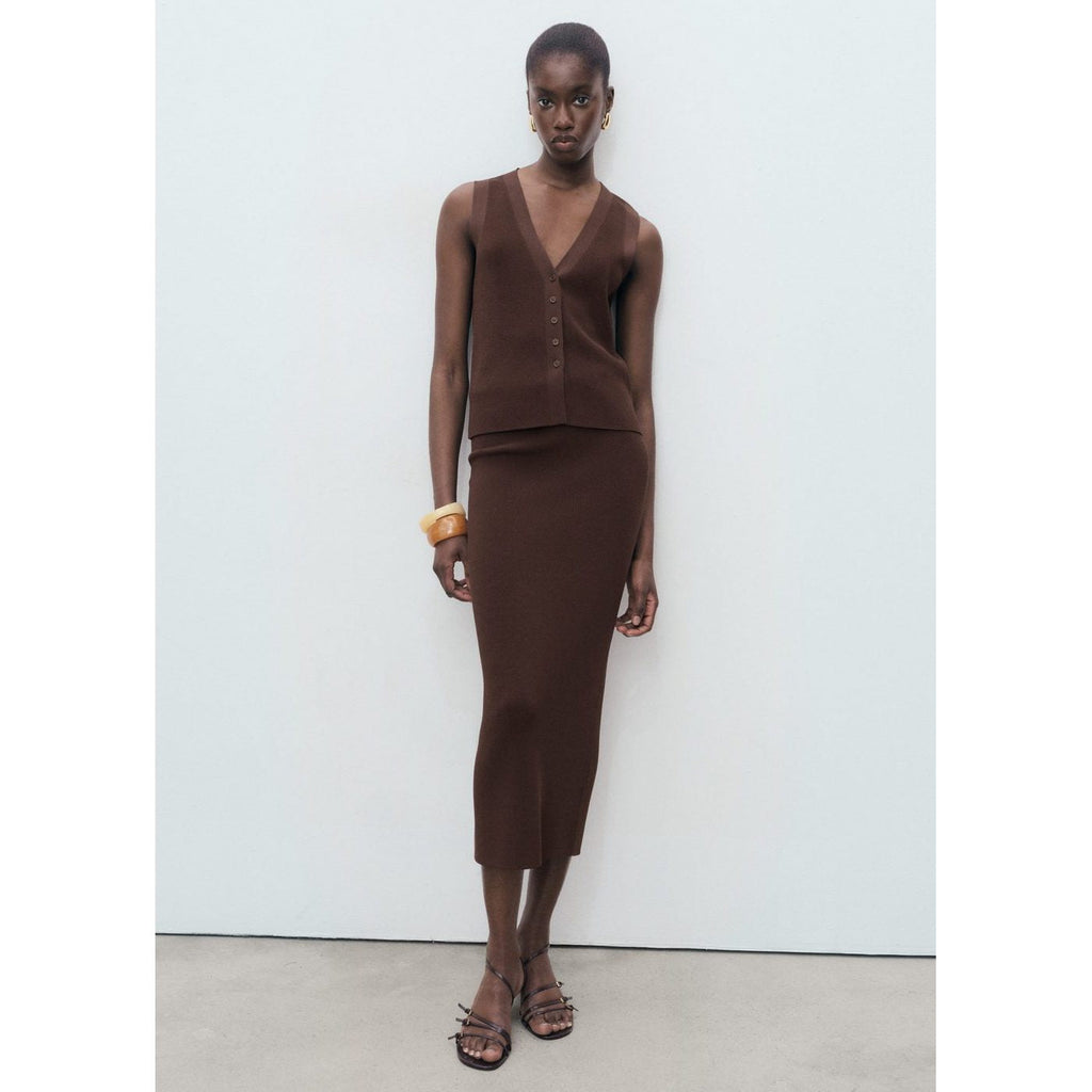 Jupe Midi Maille Fine