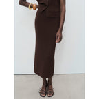 Jupe Midi Maille Fine