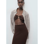 Jupe Midi Maille Fine