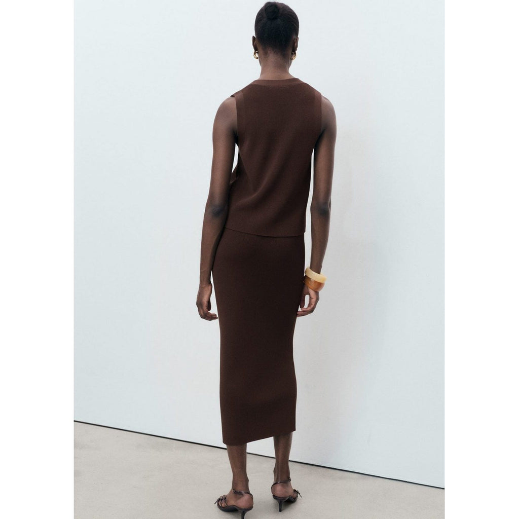 Jupe Midi Maille Fine