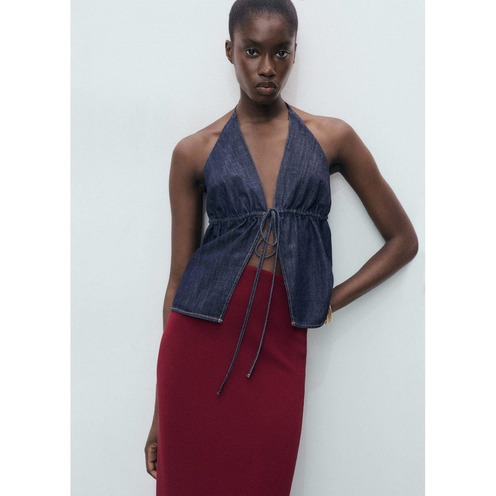 Jupe Midi Maille Fine
