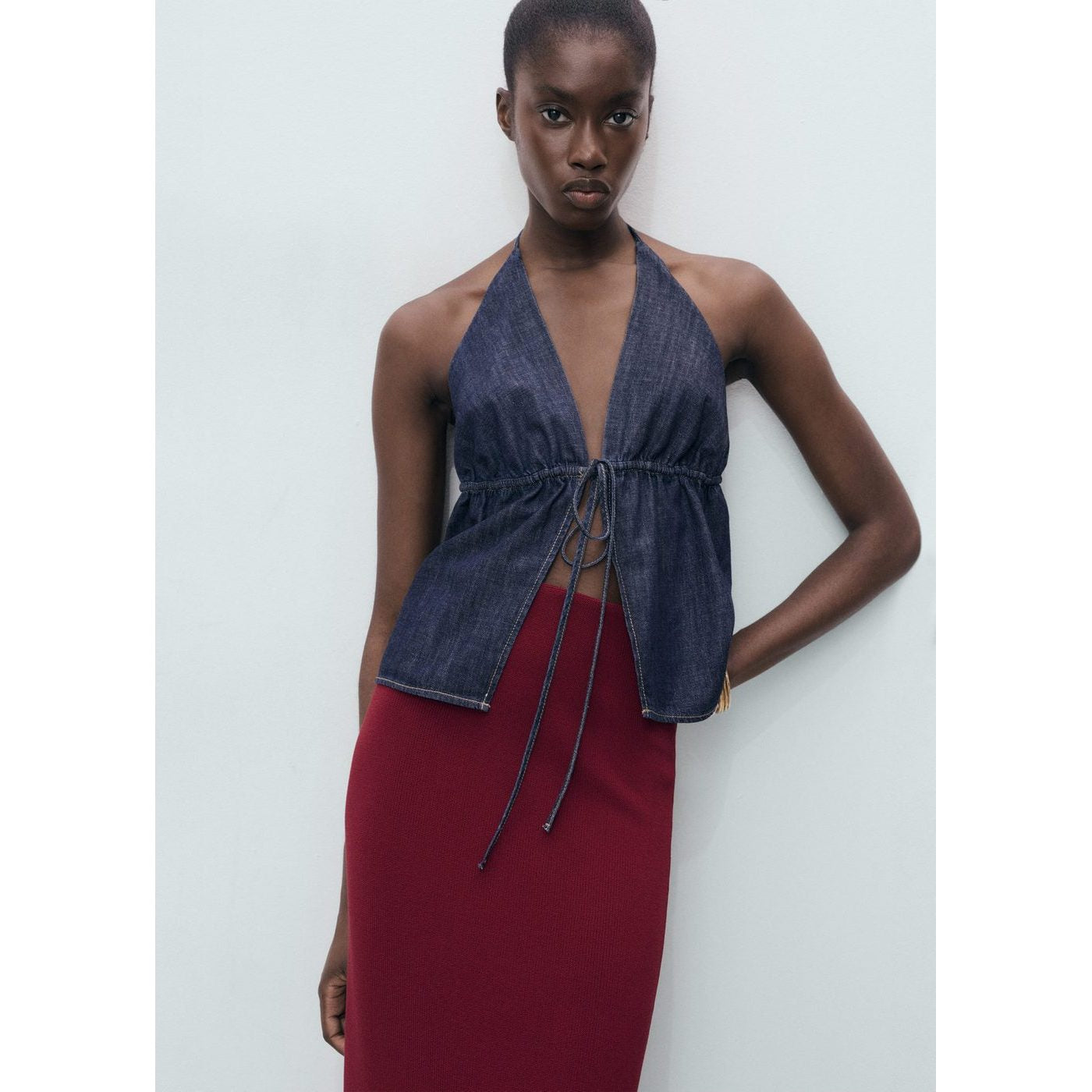Jupe Midi Maille Fine