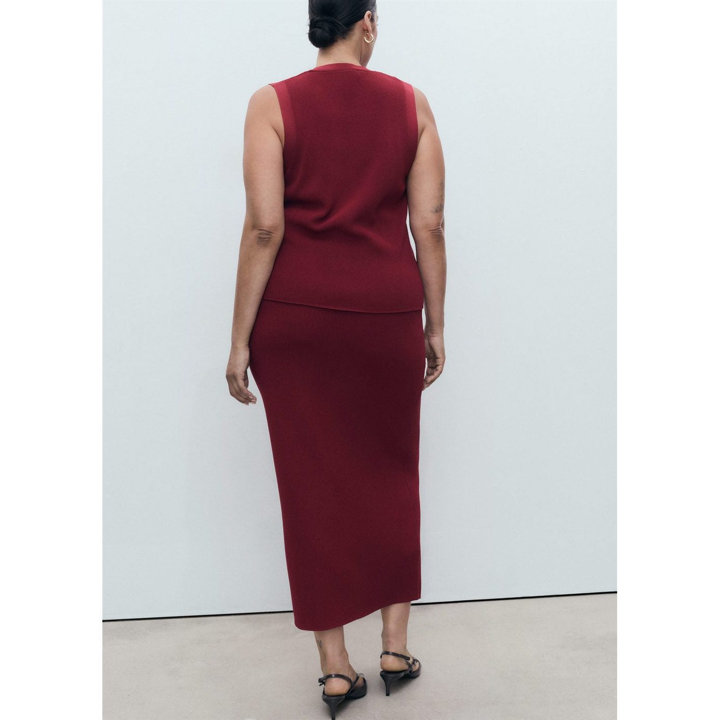 Jupe Midi Maille Fine