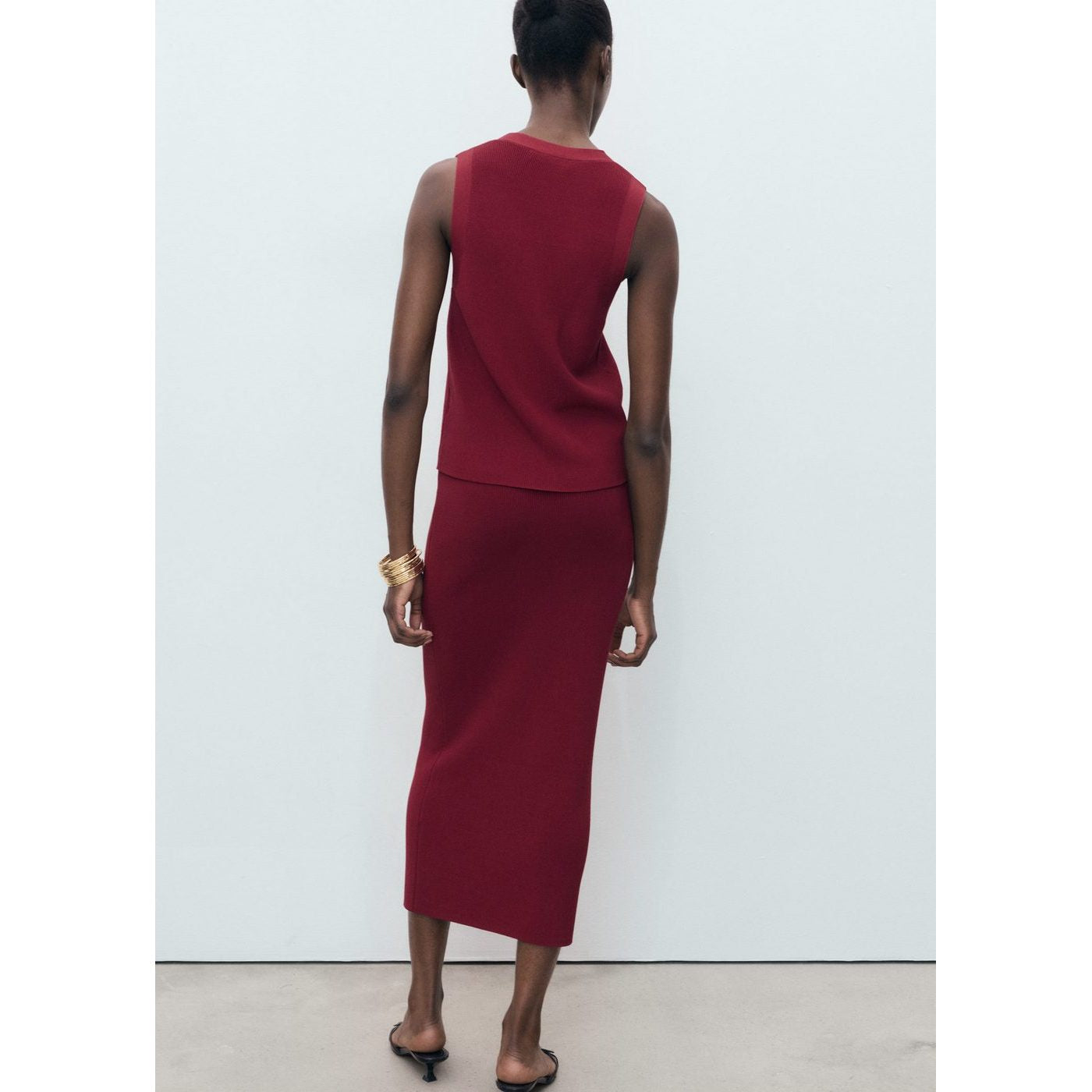 Jupe Midi Maille Fine