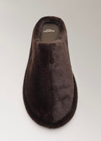 Sabot En Fourrure Avec Détails De Couture