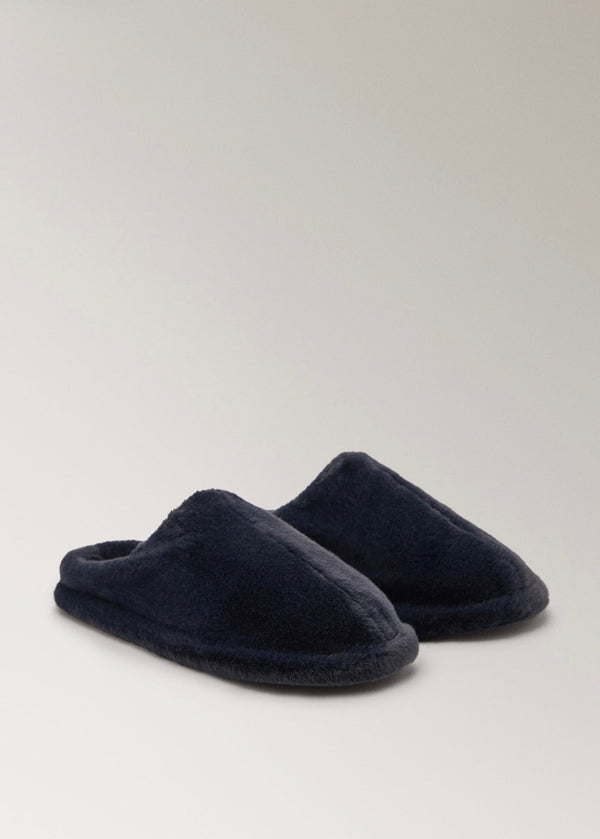 Sabot En Fourrure Avec Détails De Couture