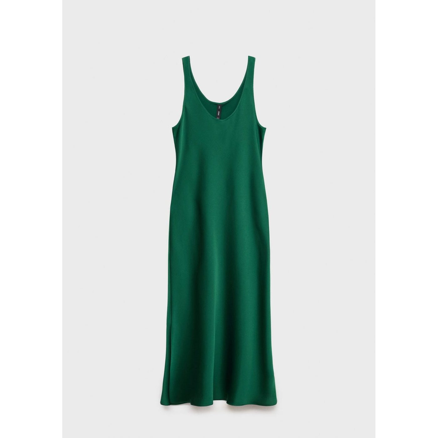 Robe Satinée Col Plongeant