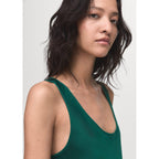 Robe Satinée Col Plongeant
