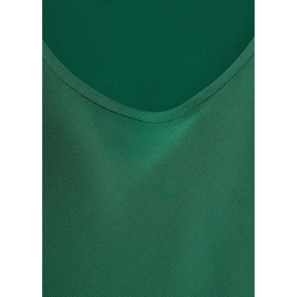 Robe Satinée Col Plongeant