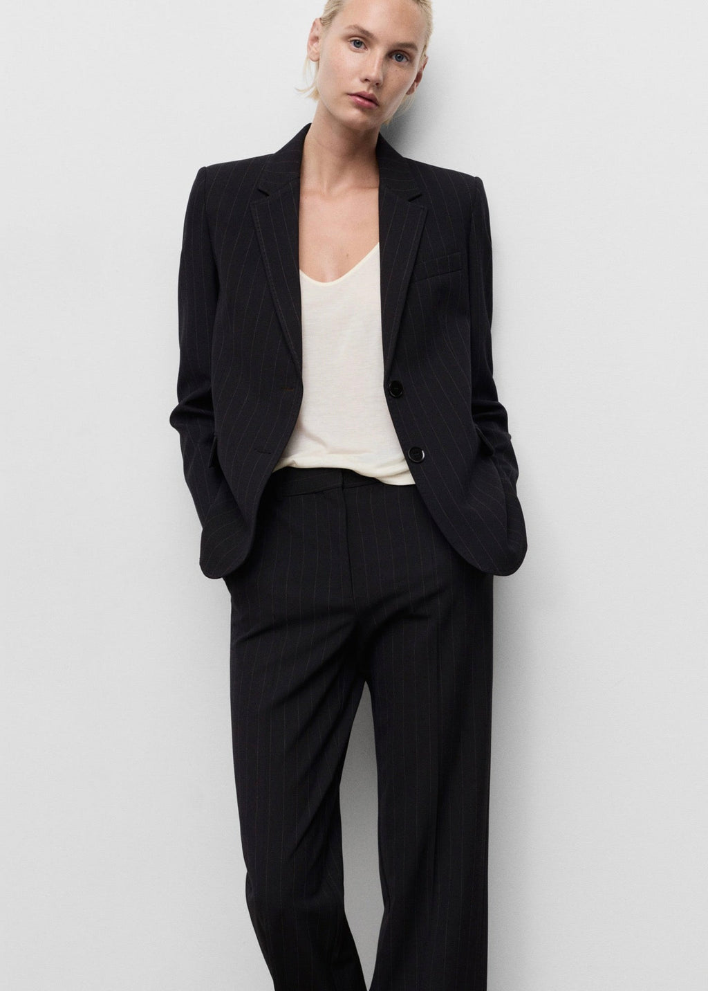 Pantalon De Tailleur Droit