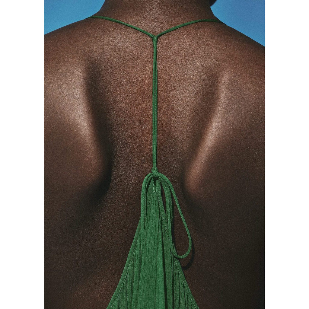 Haut Plissé Avec Décolleté Dans Le Dos