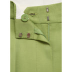 Pantalon De Costume Droit Lin Mélangé