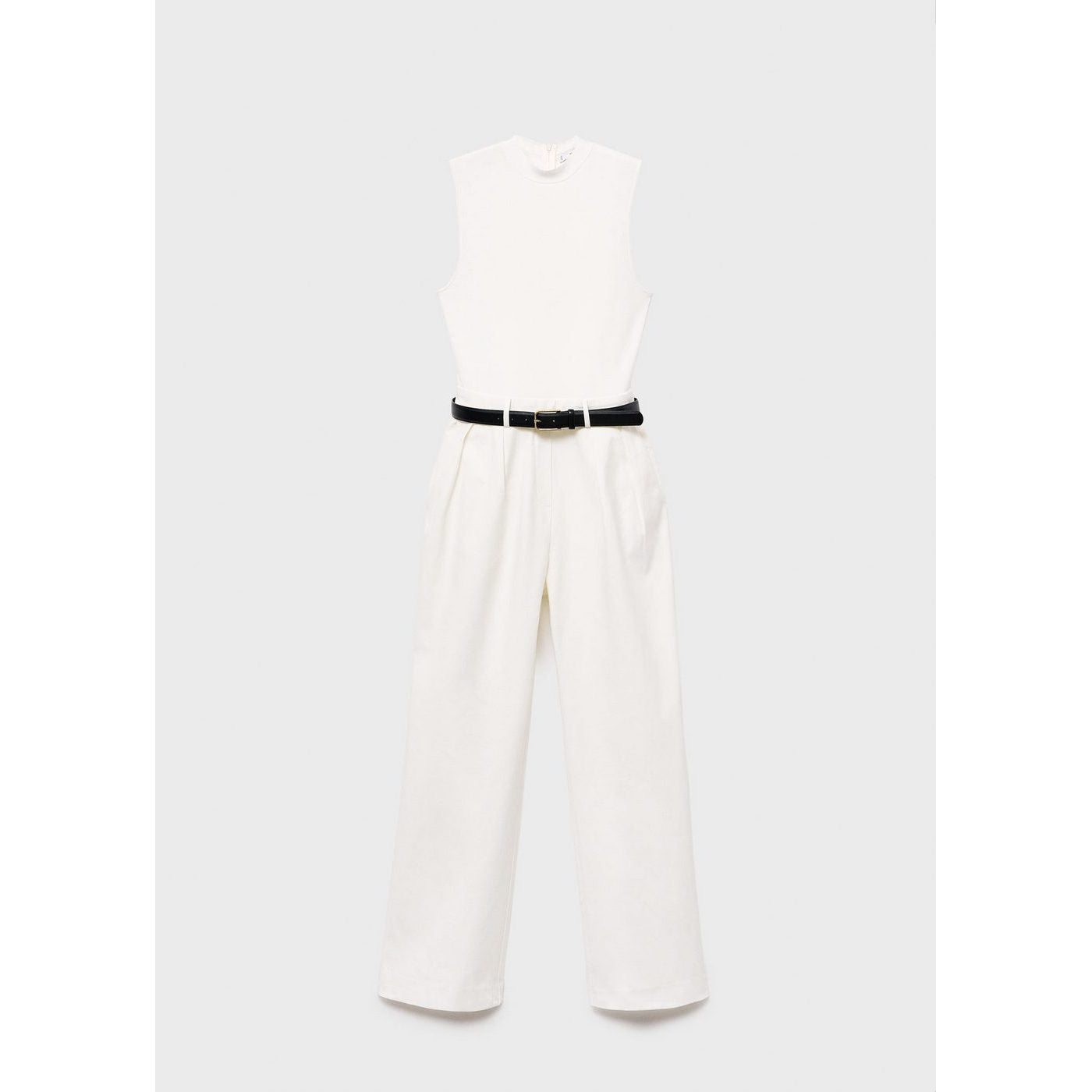 Combinaison À Ceinture Tissu Combiné