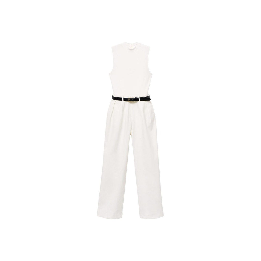 Combinaison À Ceinture Tissu Combiné