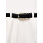 Combinaison À Ceinture Tissu Combiné