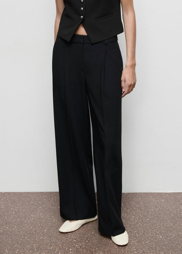 Pantalon Large À Pinces