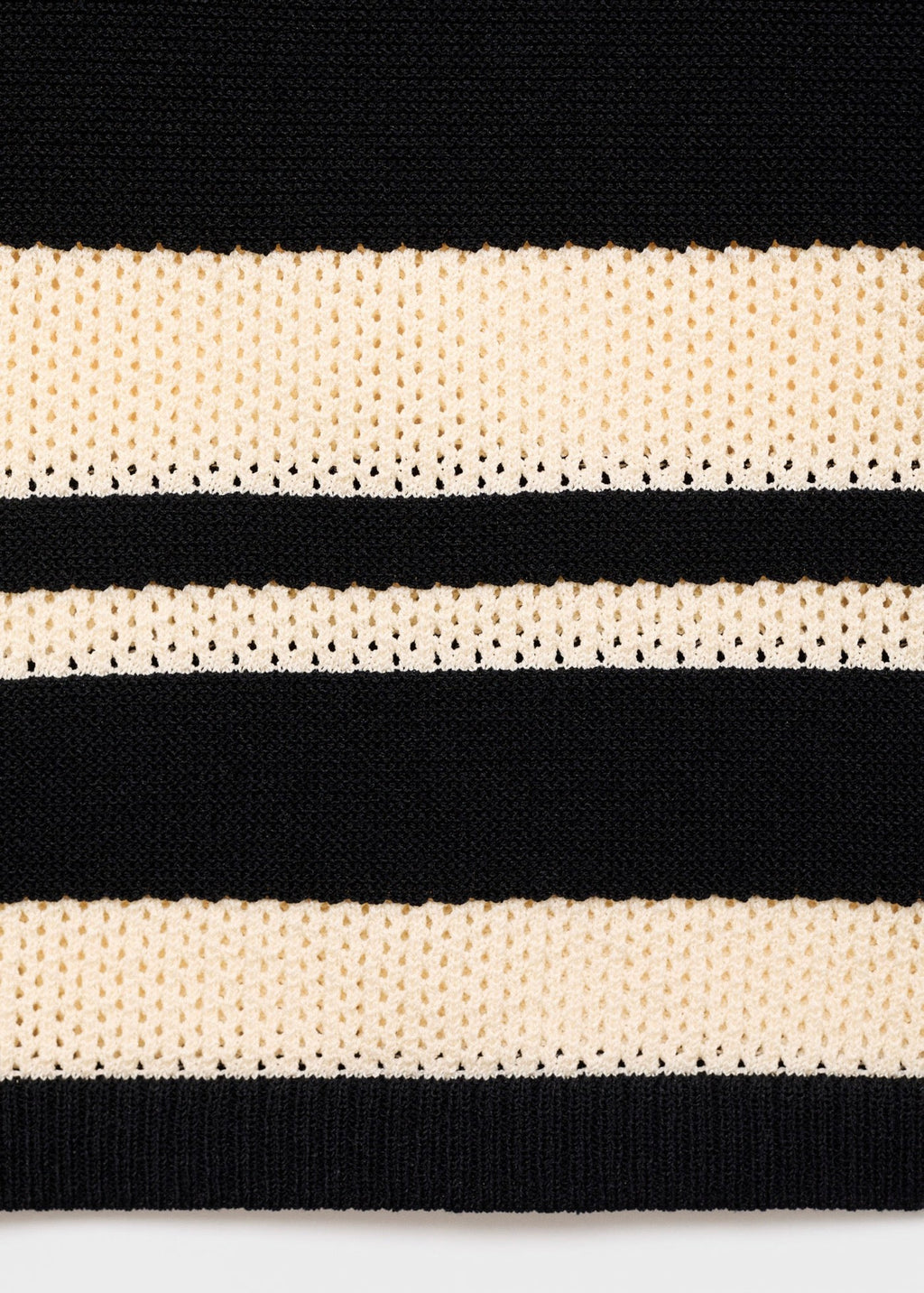 Jupe Midi En Maille À Rayures
